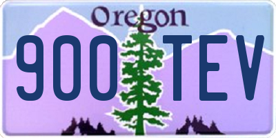 OR license plate 900TEV