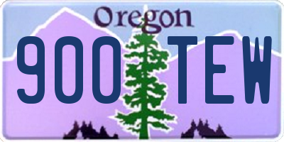 OR license plate 900TEW