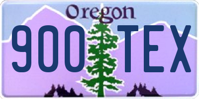 OR license plate 900TEX