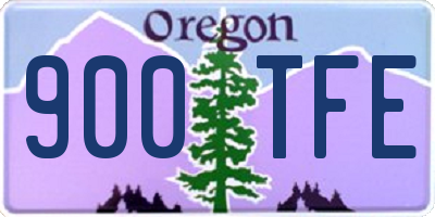 OR license plate 900TFE