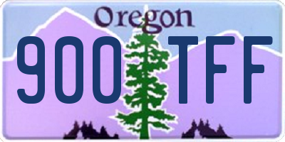 OR license plate 900TFF