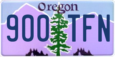 OR license plate 900TFN