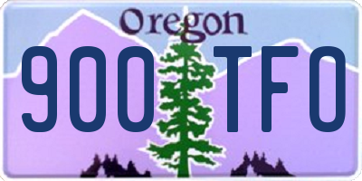 OR license plate 900TFO