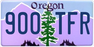 OR license plate 900TFR