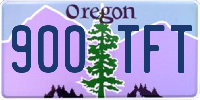 OR license plate 900TFT