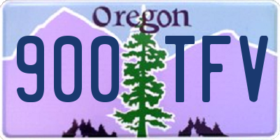 OR license plate 900TFV