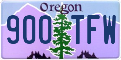 OR license plate 900TFW