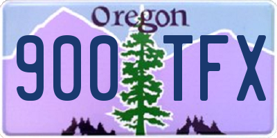 OR license plate 900TFX