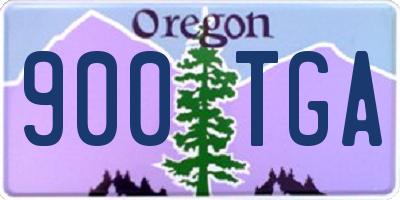 OR license plate 900TGA