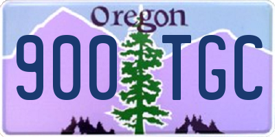 OR license plate 900TGC
