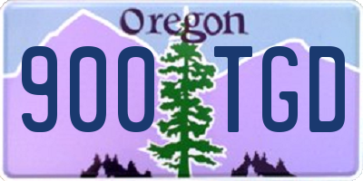 OR license plate 900TGD