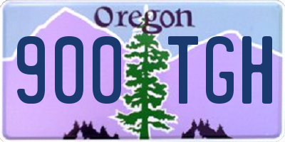 OR license plate 900TGH