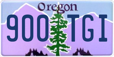 OR license plate 900TGI