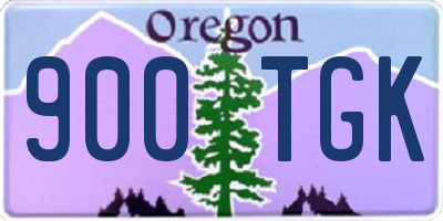 OR license plate 900TGK