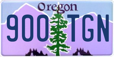 OR license plate 900TGN