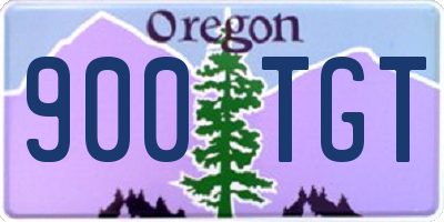 OR license plate 900TGT