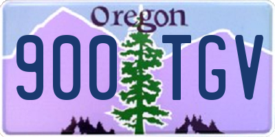 OR license plate 900TGV