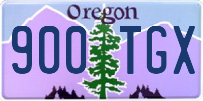 OR license plate 900TGX
