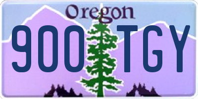 OR license plate 900TGY
