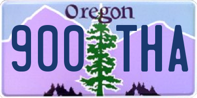 OR license plate 900THA
