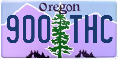 OR license plate 900THC