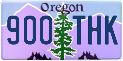 OR license plate 900THK