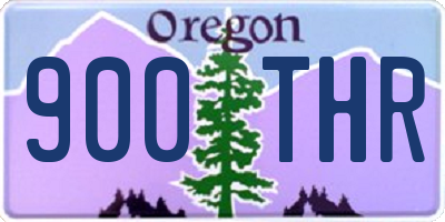 OR license plate 900THR