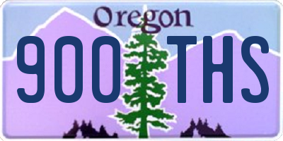 OR license plate 900THS