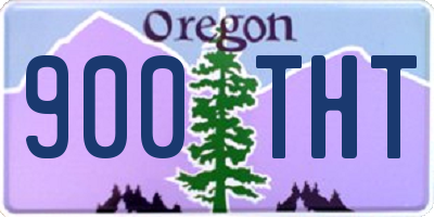 OR license plate 900THT