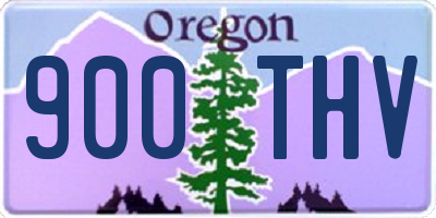 OR license plate 900THV