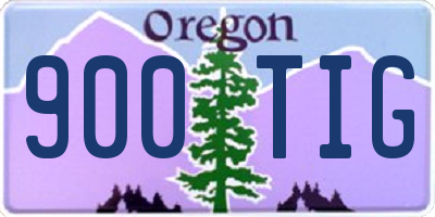 OR license plate 900TIG