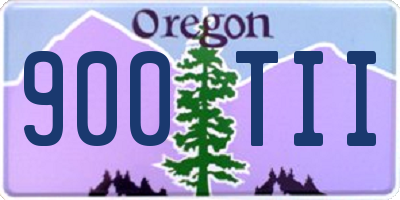 OR license plate 900TII