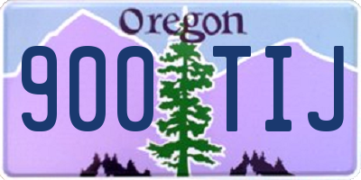 OR license plate 900TIJ