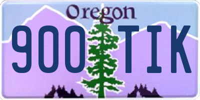 OR license plate 900TIK