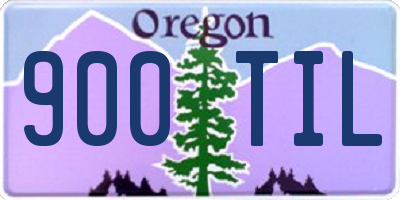 OR license plate 900TIL