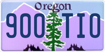 OR license plate 900TIO