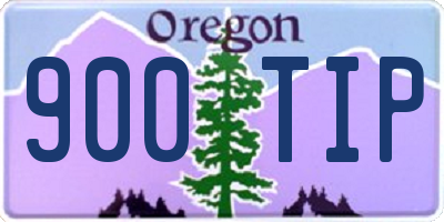 OR license plate 900TIP