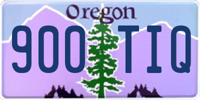 OR license plate 900TIQ