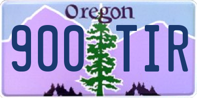 OR license plate 900TIR