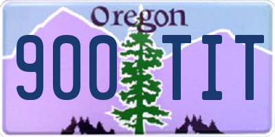 OR license plate 900TIT
