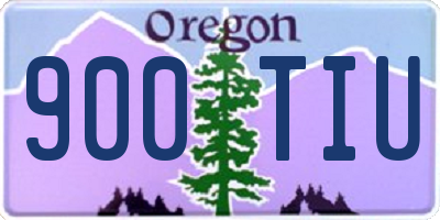 OR license plate 900TIU