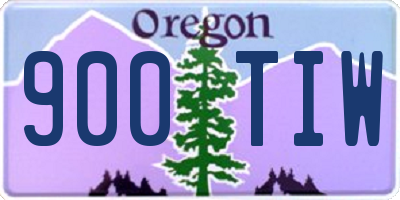 OR license plate 900TIW