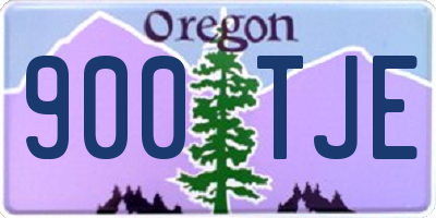 OR license plate 900TJE