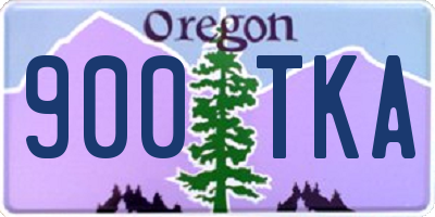 OR license plate 900TKA