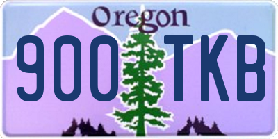 OR license plate 900TKB