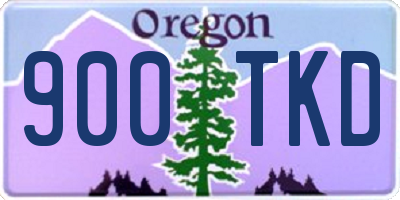 OR license plate 900TKD