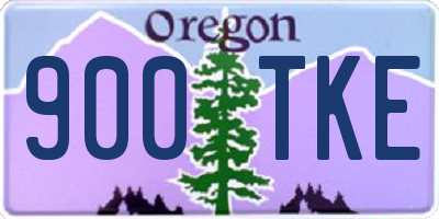 OR license plate 900TKE
