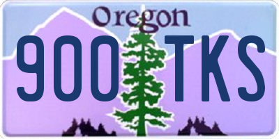 OR license plate 900TKS
