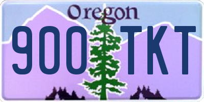 OR license plate 900TKT