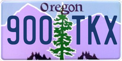 OR license plate 900TKX